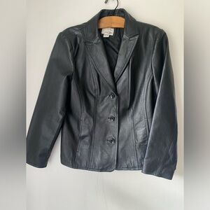 Vintage Leather Jacket Women’s Large East 5th Classic Black Jacket
